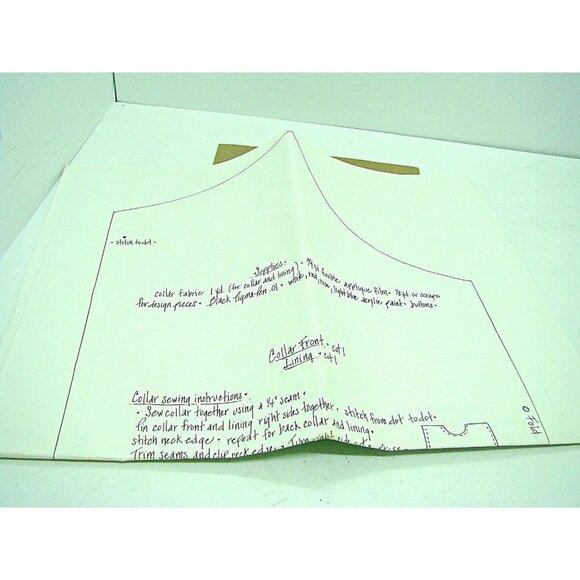 Vintage 1992 Calico Station Patterns A Country Collar Or Tool #132 - Picture 6 of 11